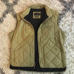 J. Crew Mens khaki quilted vest NWOT size XL
